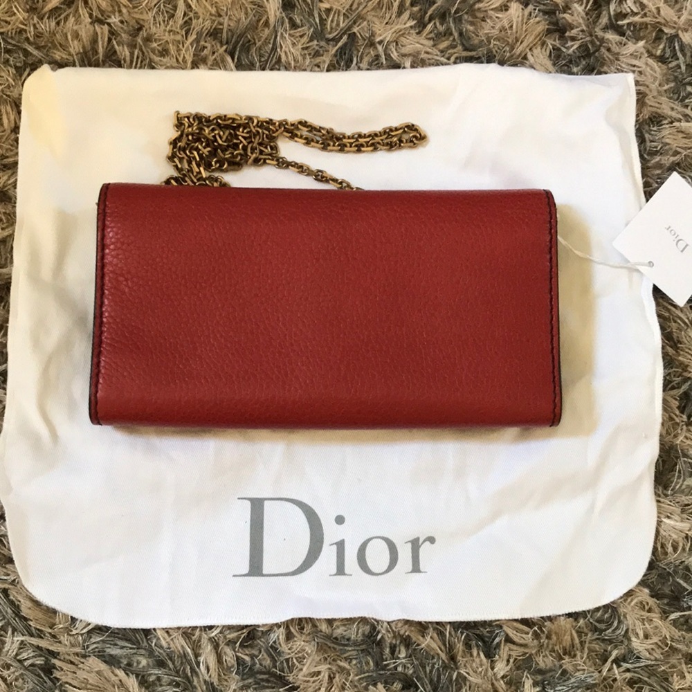 Dior WOC Long Wallet/purse - Rusty Red, Gold Hardware - Picture 7 of 7